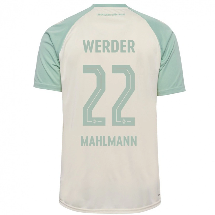Danxen Niño Camiseta Justus Mahlmann #22 Blanquecino Verde Claro 2ª Equipación 2024/25 La Camisa México