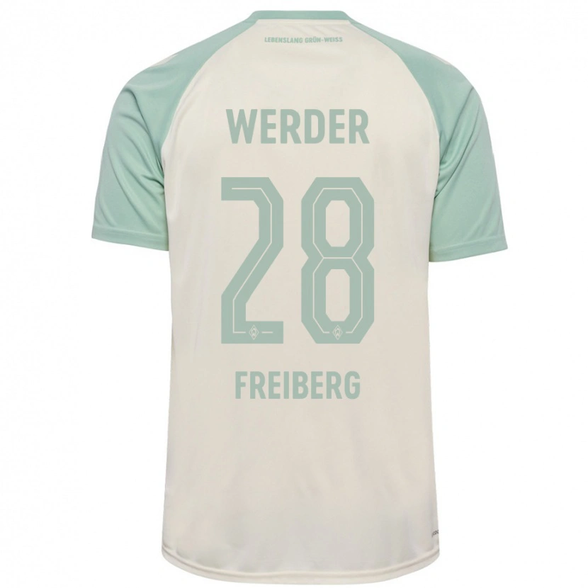 Danxen Niño Camiseta Piet Freiberg #28 Blanquecino Verde Claro 2ª Equipación 2024/25 La Camisa México