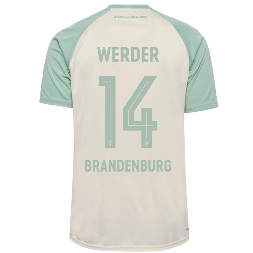 Danxen Niño Camiseta Michaela Brandenburg #14 Blanquecino Verde Claro 2ª Equipación 2024/25 La Camisa México