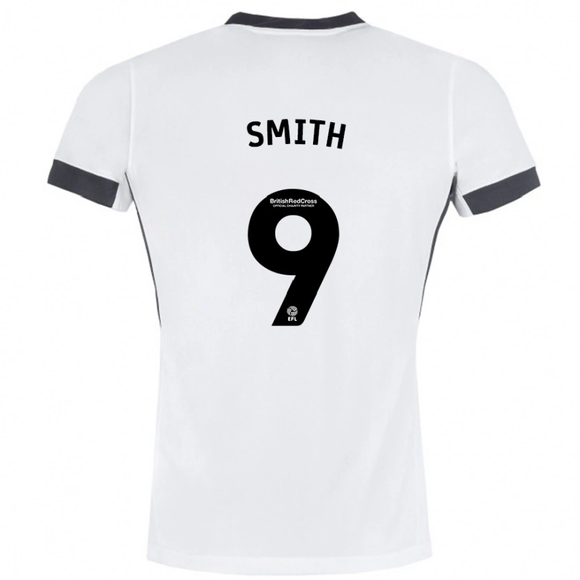 Danxen Niño Camiseta Libby Smith #9 Blanco Negro 2ª Equipación 2024/25 La Camisa México