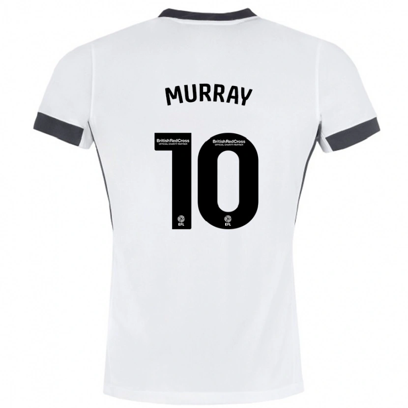 Danxen Niño Camiseta Christie Harrison-Murray #10 Blanco Negro 2ª Equipación 2024/25 La Camisa México