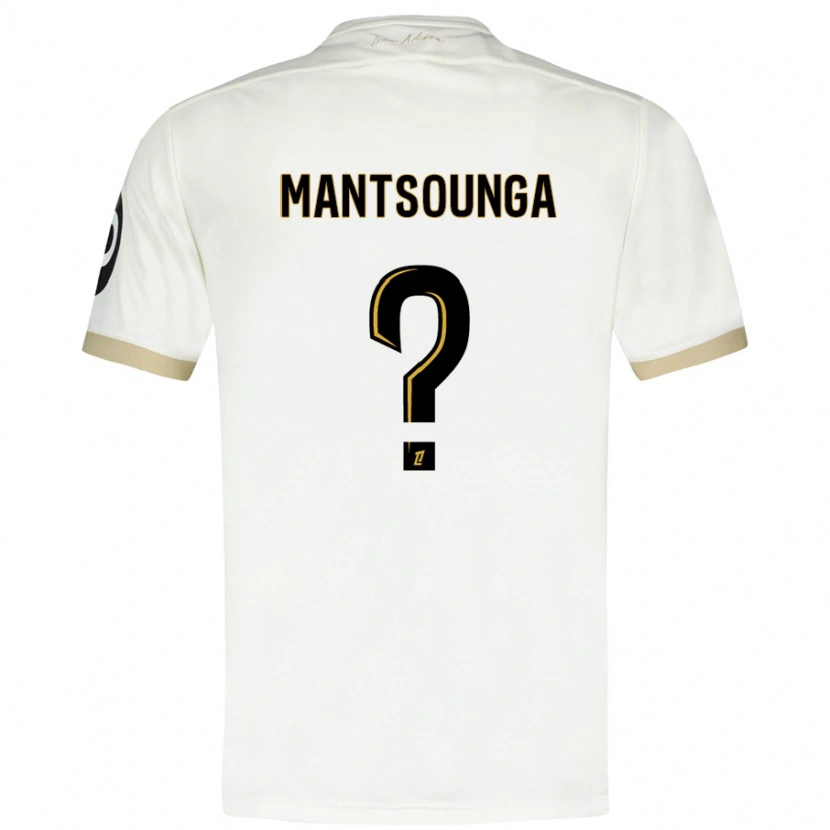 Danxen Niño Camiseta Brad-Hamilton Mantsounga #0 Blanco Dorado 2ª Equipación 2024/25 La Camisa México