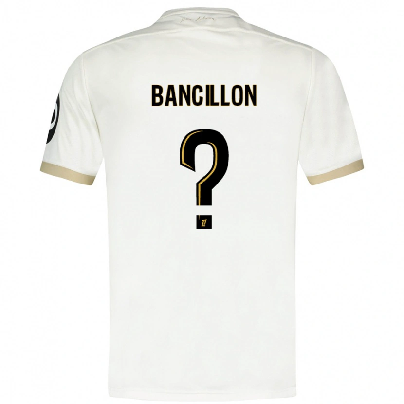 Danxen Niño Camiseta Mattéo Bancillon #0 Blanco Dorado 2ª Equipación 2024/25 La Camisa México