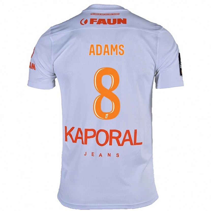 Danxen Niño Camiseta Akor Adams #8 Blanco 2ª Equipación 2024/25 La Camisa México