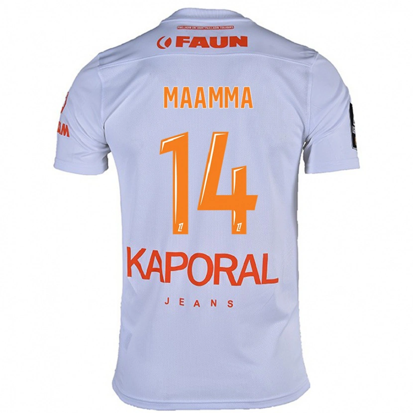 Danxen Niño Camiseta Othmane Maamma #14 Blanco 2ª Equipación 2024/25 La Camisa México