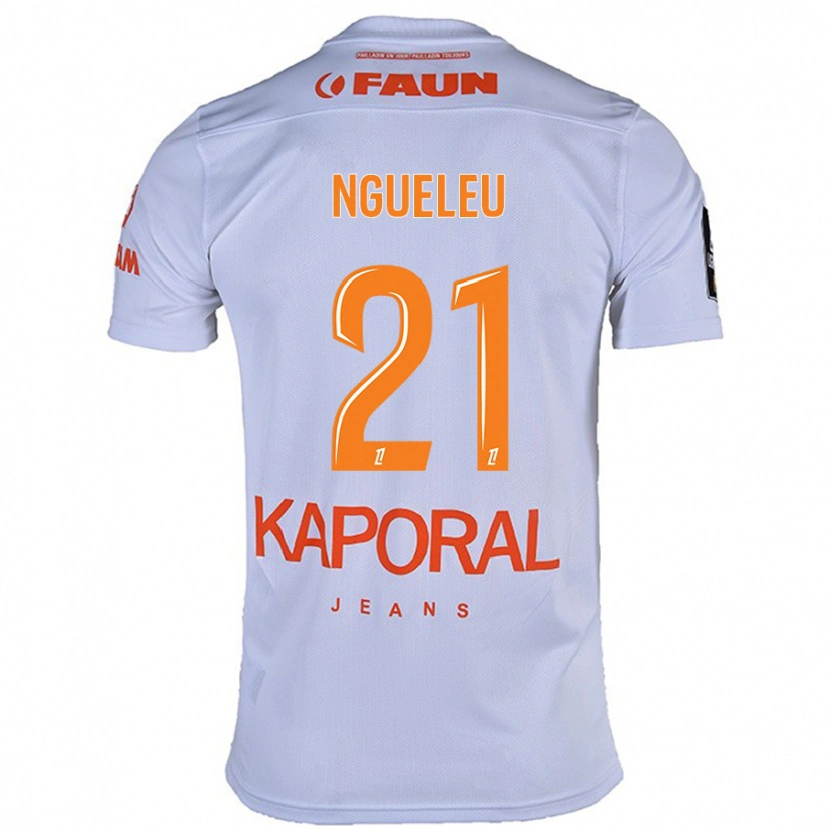Danxen Niño Camiseta Nina Ngueleu #21 Blanco 2ª Equipación 2024/25 La Camisa México