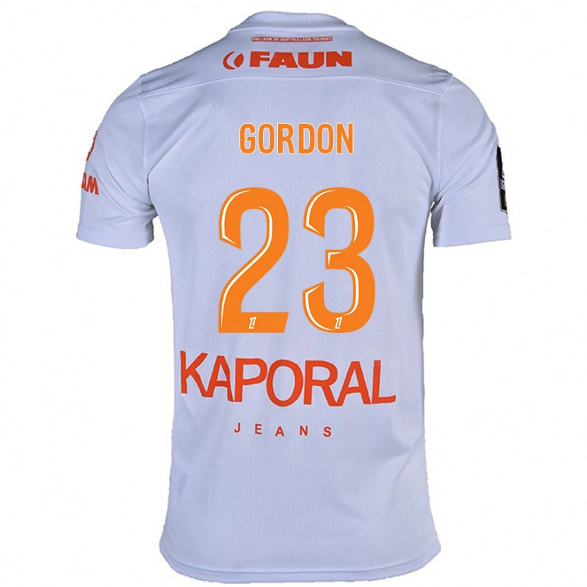 Danxen Niño Camiseta Sh'nia Gordon #23 Blanco 2ª Equipación 2024/25 La Camisa México
