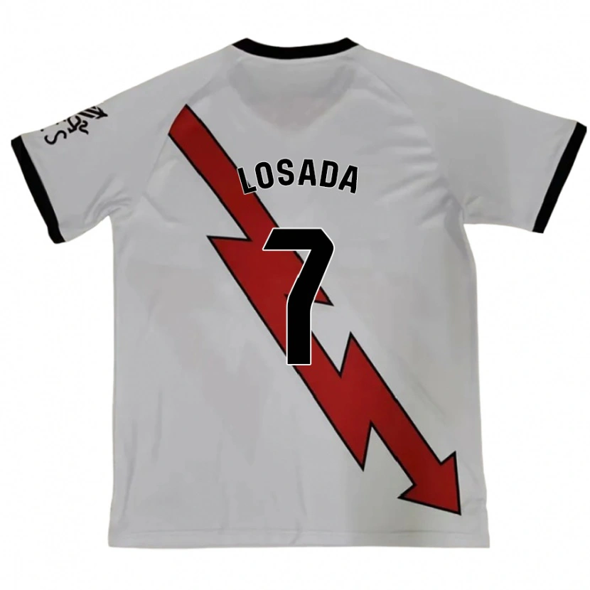 Danxen Niño Camiseta Juan Losada #7 Rojo 2ª Equipación 2024/25 La Camisa México