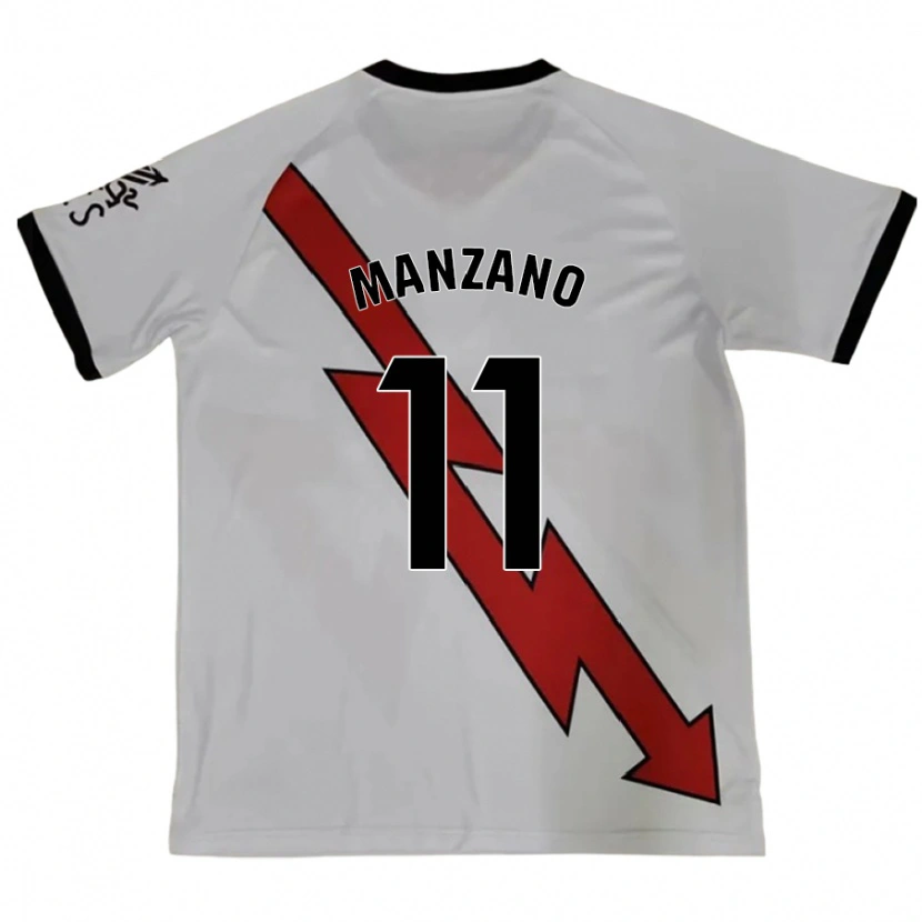 Danxen Niño Camiseta Sergio Manzano #11 Rojo 2ª Equipación 2024/25 La Camisa México