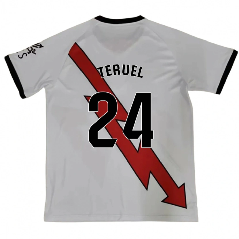 Danxen Niño Camiseta Laura Teruel Montero #24 Rojo 2ª Equipación 2024/25 La Camisa México