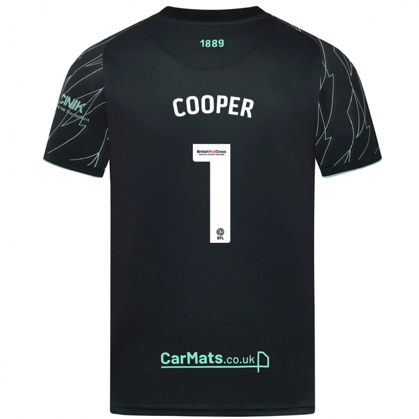 Danxen Niño Camiseta Michael Cooper #1 Negro Verde 2ª Equipación 2024/25 La Camisa México
