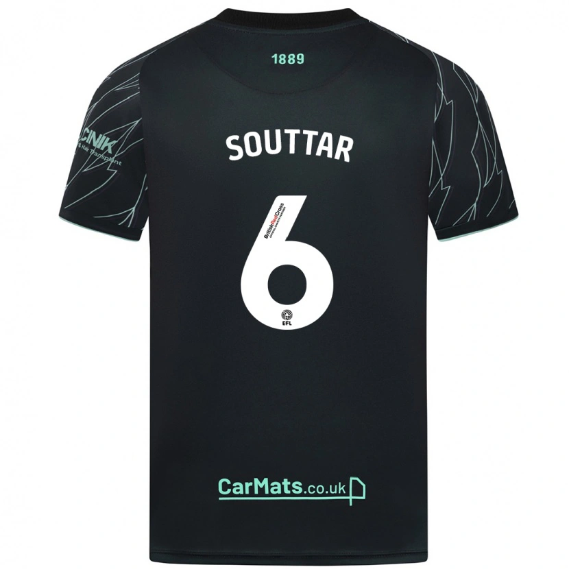 Danxen Niño Camiseta Harry Souttar #6 Negro Verde 2ª Equipación 2024/25 La Camisa México