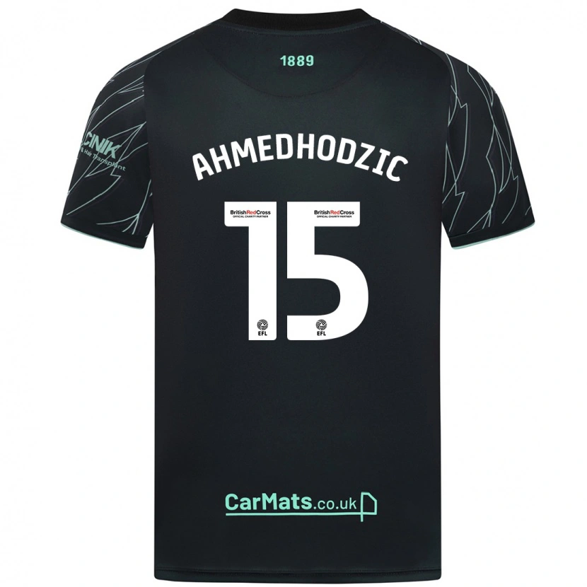 Danxen Niño Camiseta Anel Ahmedhodzic #15 Negro Verde 2ª Equipación 2024/25 La Camisa México