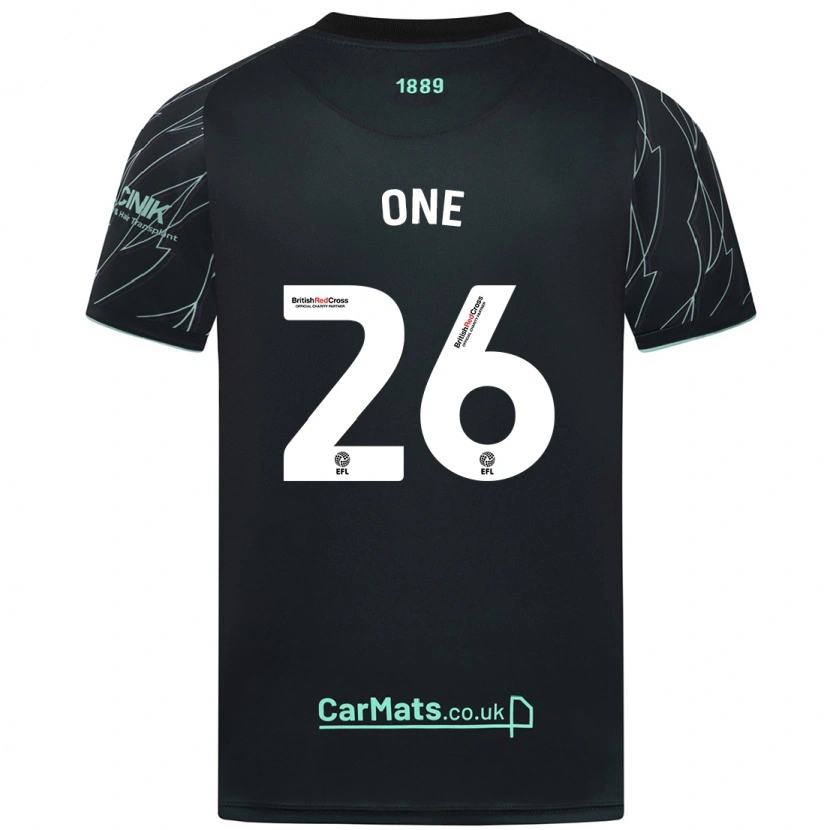 Danxen Niño Camiseta Ryan Oné #26 Negro Verde 2ª Equipación 2024/25 La Camisa México