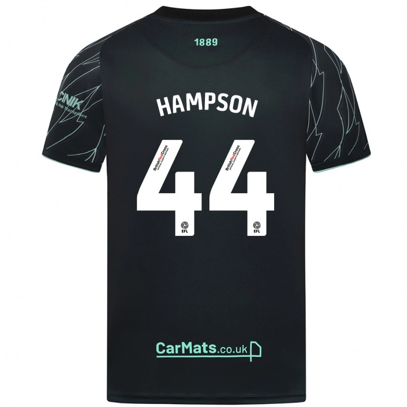 Danxen Niño Camiseta Owen Hampson #44 Negro Verde 2ª Equipación 2024/25 La Camisa México