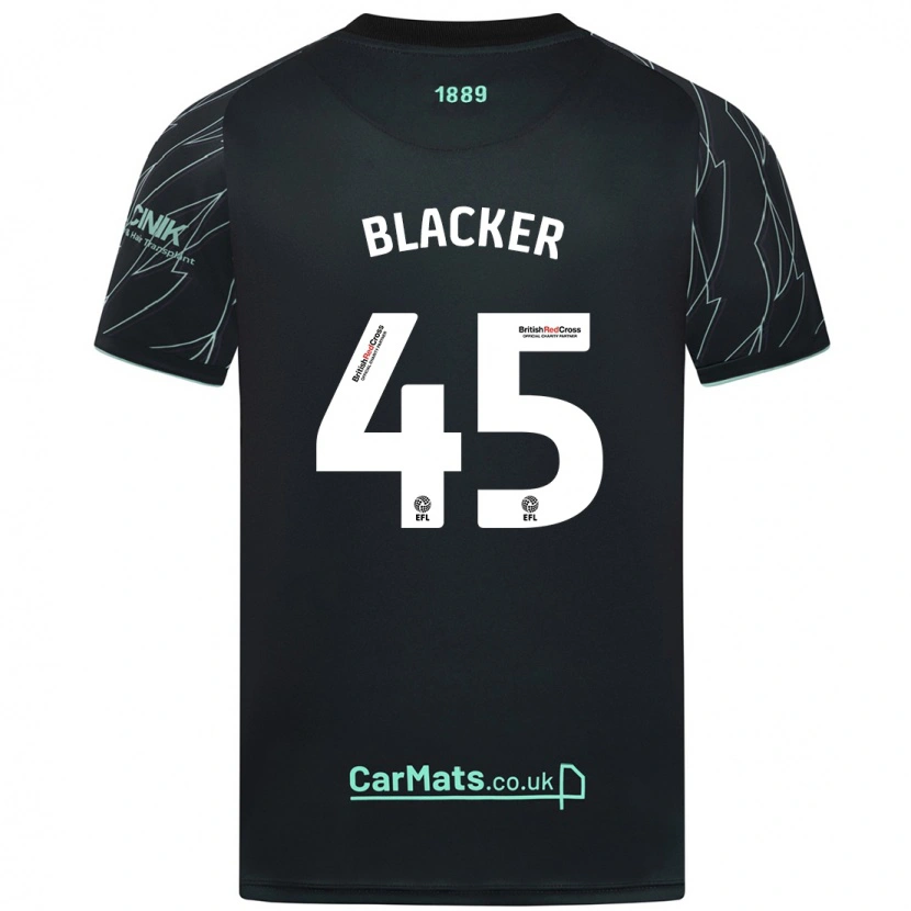 Danxen Niño Camiseta Billy Blacker #45 Negro Verde 2ª Equipación 2024/25 La Camisa México
