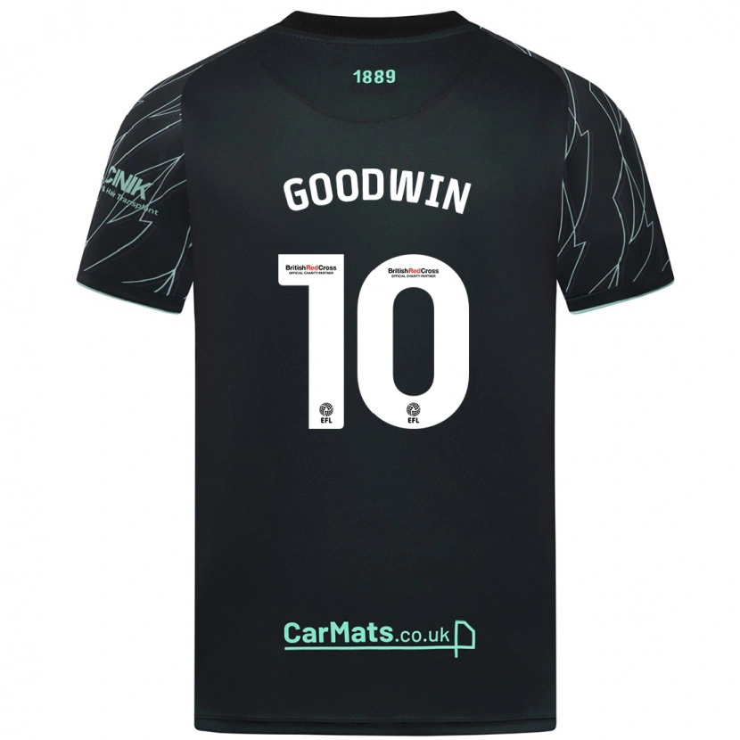 Danxen Niño Camiseta Isobel Goodwin #10 Negro Verde 2ª Equipación 2024/25 La Camisa México