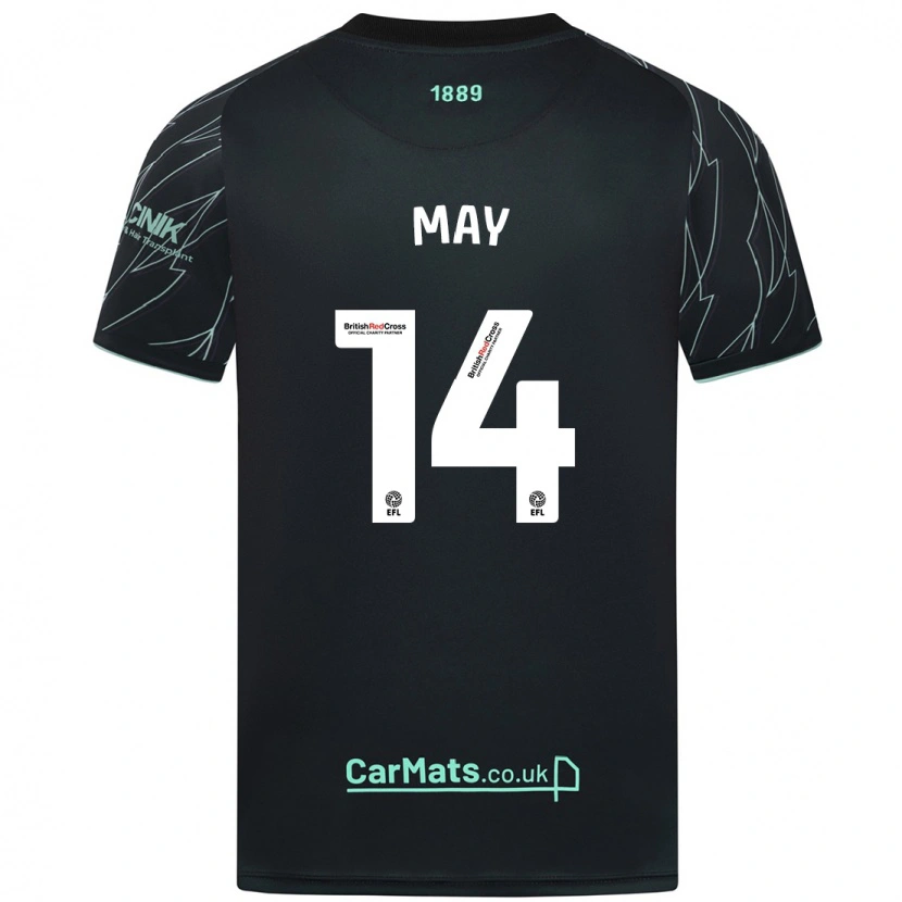 Danxen Niño Camiseta Ellie May #14 Negro Verde 2ª Equipación 2024/25 La Camisa México
