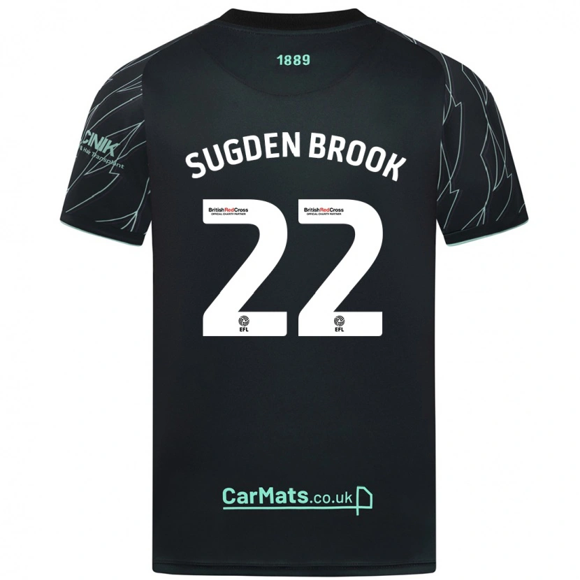 Danxen Niño Camiseta Darcie Sugden-Brook #22 Negro Verde 2ª Equipación 2024/25 La Camisa México