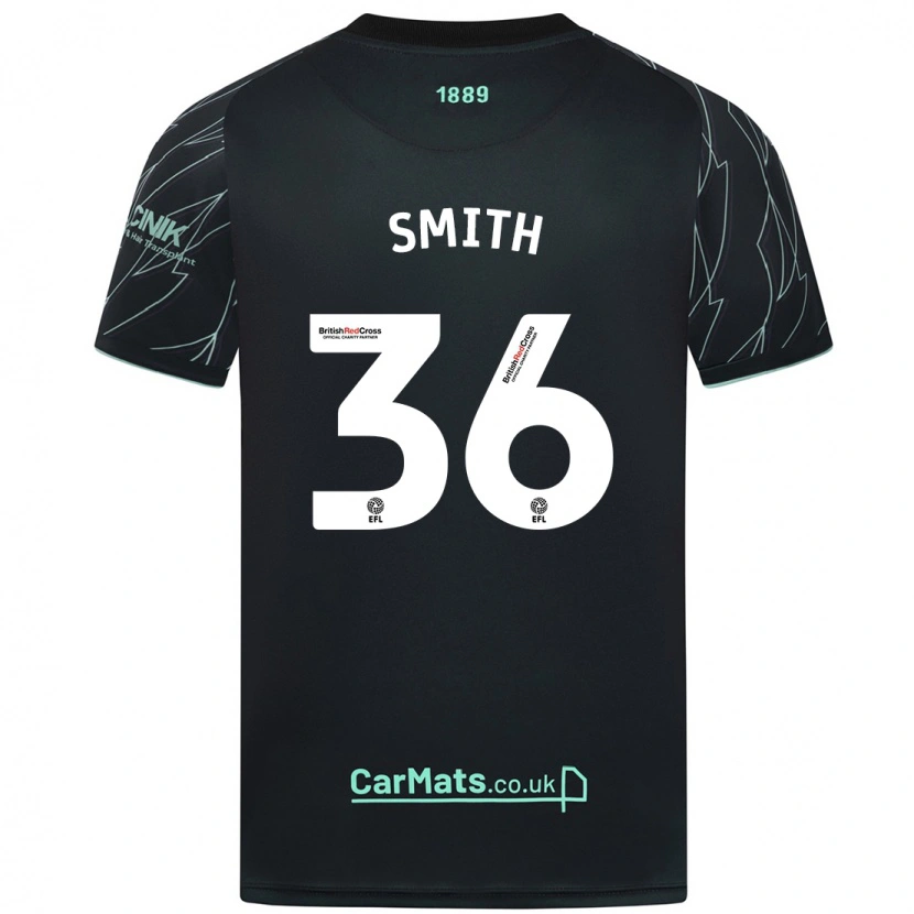 Danxen Niño Camiseta Joshua Smith #36 Negro Verde 2ª Equipación 2024/25 La Camisa México
