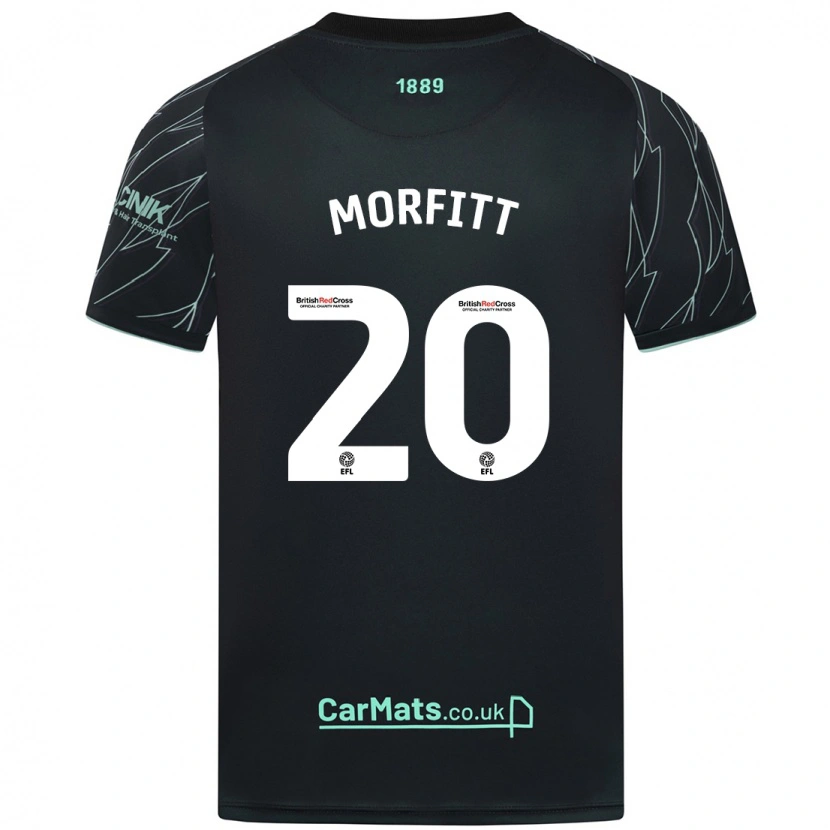 Danxen Niño Camiseta Izzy Morfitt #20 Negro Verde 2ª Equipación 2024/25 La Camisa México