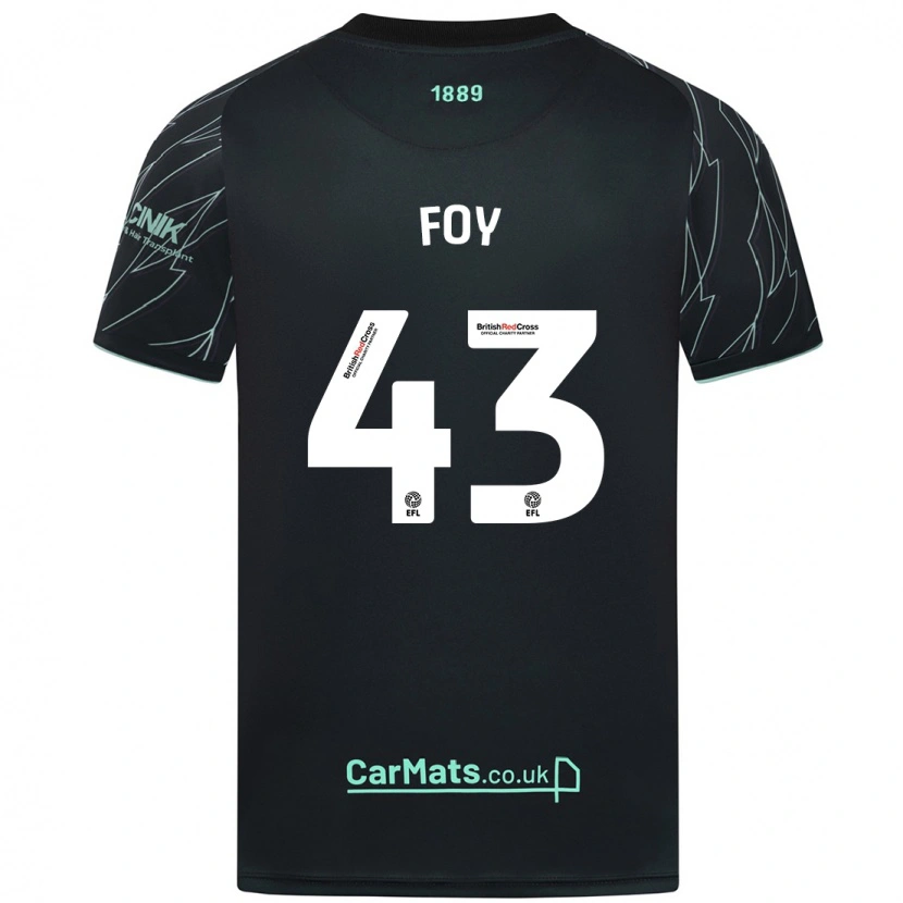 Danxen Niño Camiseta Gus Foy #43 Negro Verde 2ª Equipación 2024/25 La Camisa México