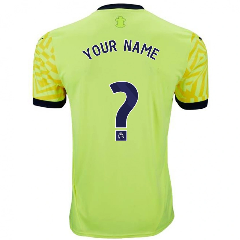Danxen Niño Camiseta Su Nombre #0 Amarillo 2ª Equipación 2024/25 La Camisa México