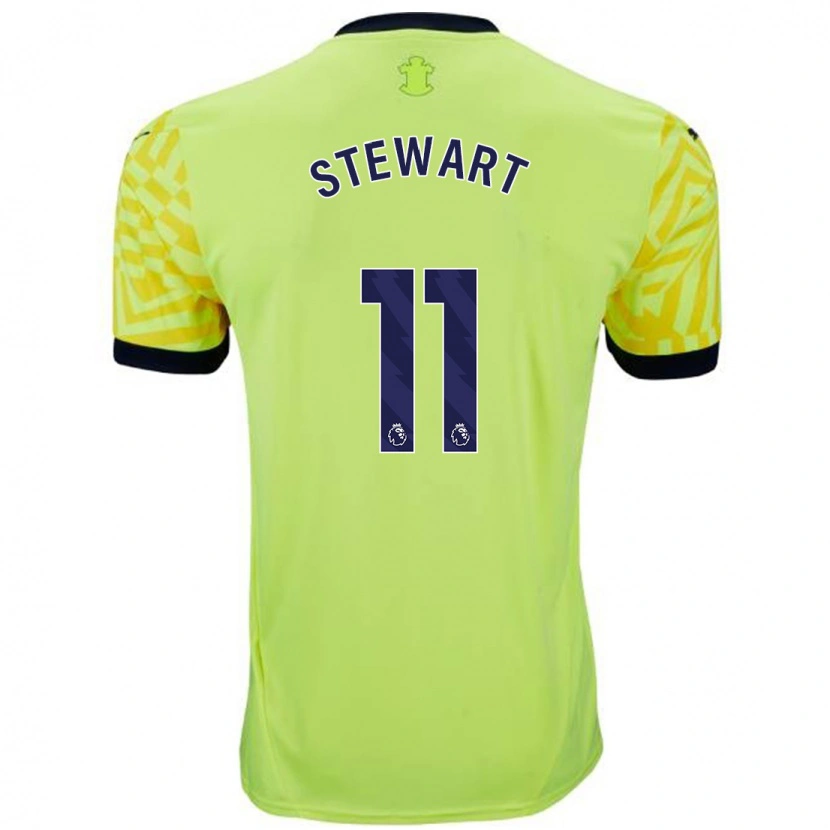Danxen Niño Camiseta Ross Stewart #11 Amarillo 2ª Equipación 2024/25 La Camisa México