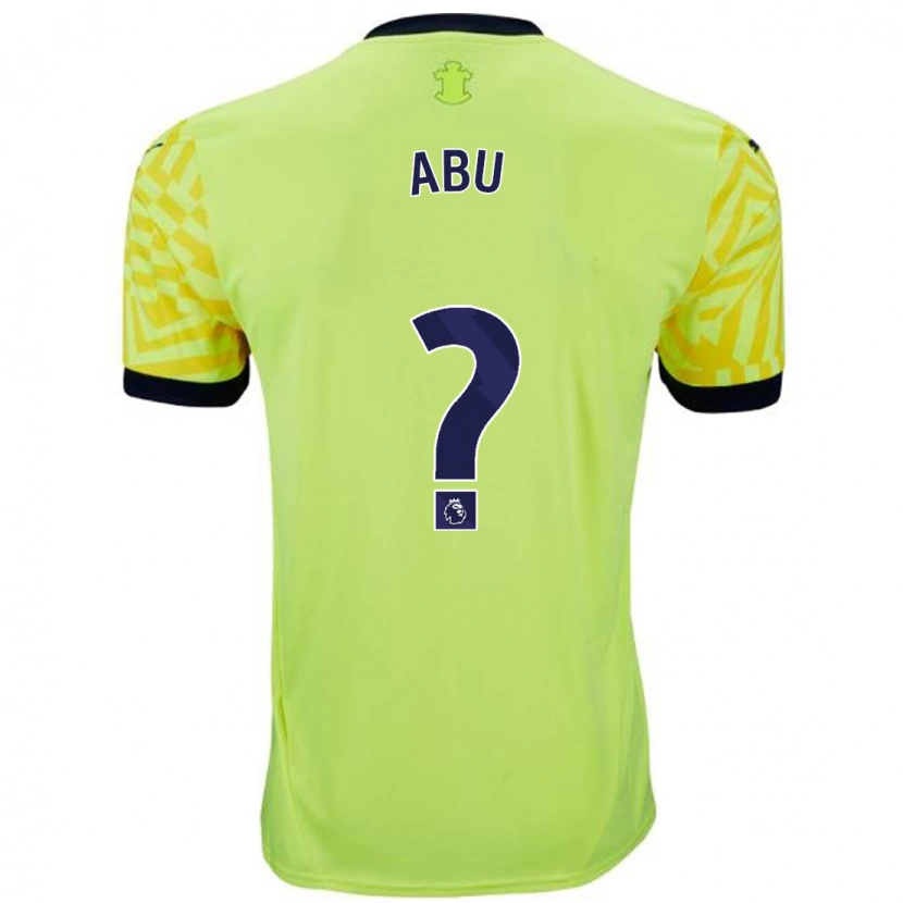 Danxen Niño Camiseta Derrick Abu #0 Amarillo 2ª Equipación 2024/25 La Camisa México