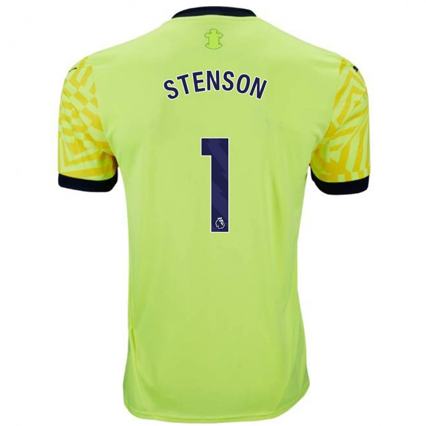 Danxen Niño Camiseta Fran Stenson #1 Amarillo 2ª Equipación 2024/25 La Camisa México