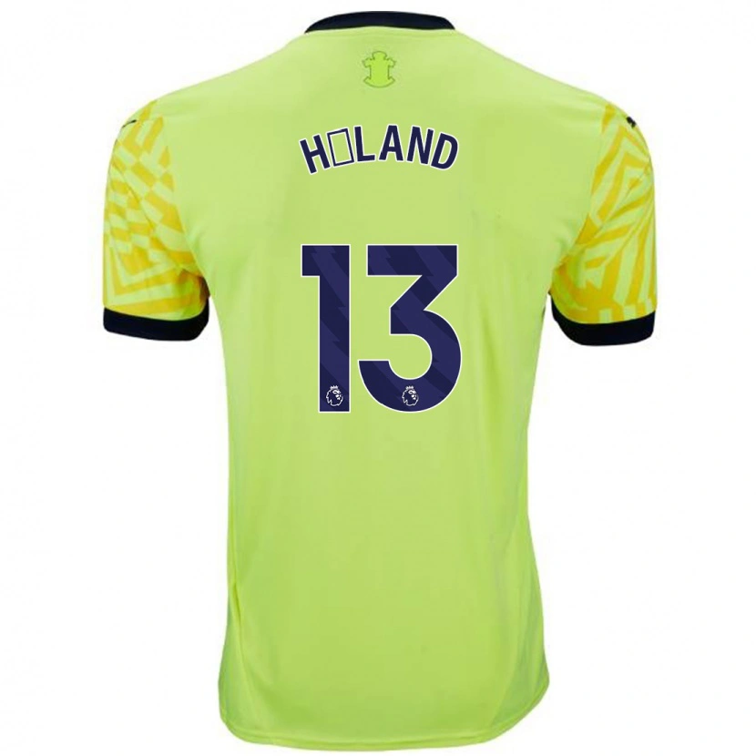Danxen Niño Camiseta Benedicte Håland #13 Amarillo 2ª Equipación 2024/25 La Camisa México