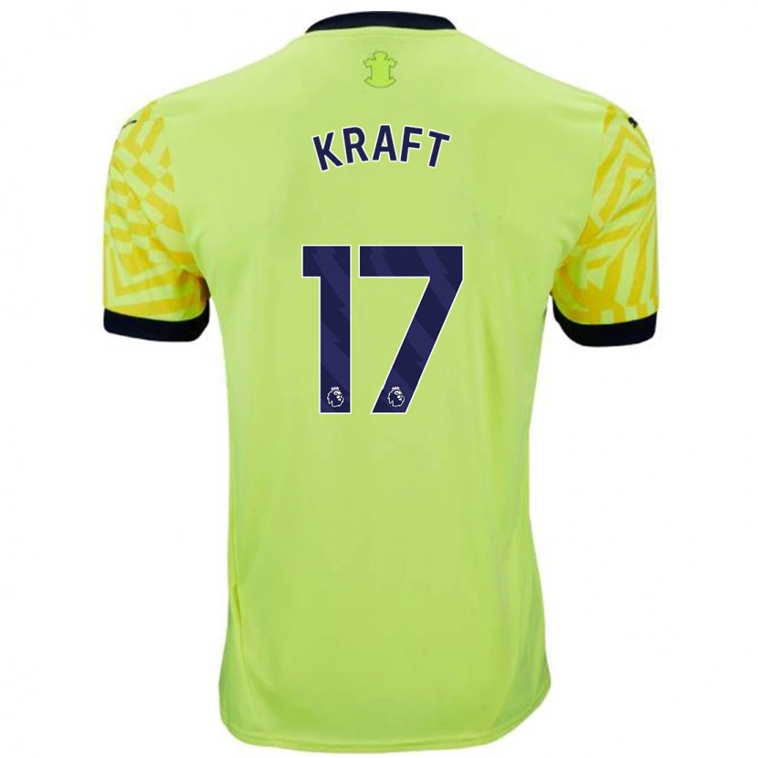 Danxen Niño Camiseta Emily Kraft #17 Amarillo 2ª Equipación 2024/25 La Camisa México