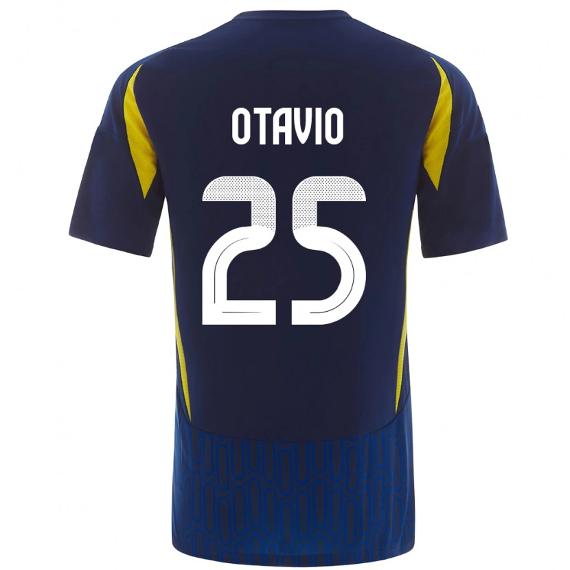 Danxen Niño Camiseta Otávio #25 Azul Amarillo 2ª Equipación 2024/25 La Camisa México