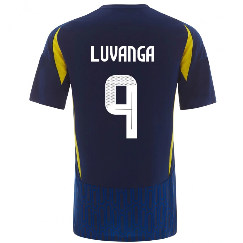 Danxen Niño Camiseta Clara Luvanga #9 Azul Amarillo 2ª Equipación 2024/25 La Camisa México