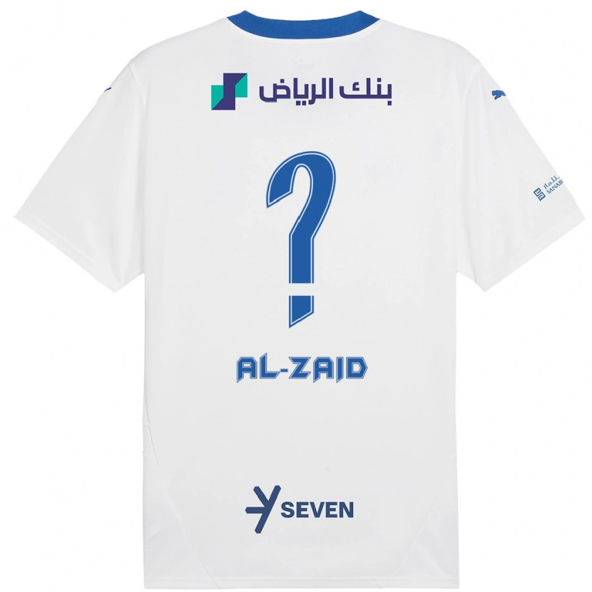 Danxen Niño Camiseta Suhayb Al-Zaid #0 Blanco Azul 2ª Equipación 2024/25 La Camisa México