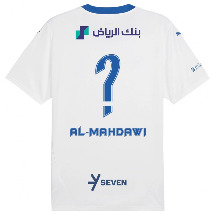 Danxen Niño Camiseta Ali Al-Mahdawi #0 Blanco Azul 2ª Equipación 2024/25 La Camisa México