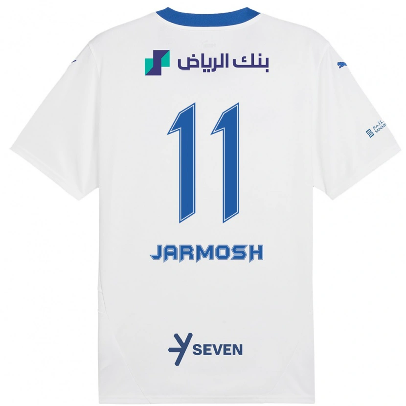 Danxen Niño Camiseta Abdulaziz Jarmosh #11 Blanco Azul 2ª Equipación 2024/25 La Camisa México