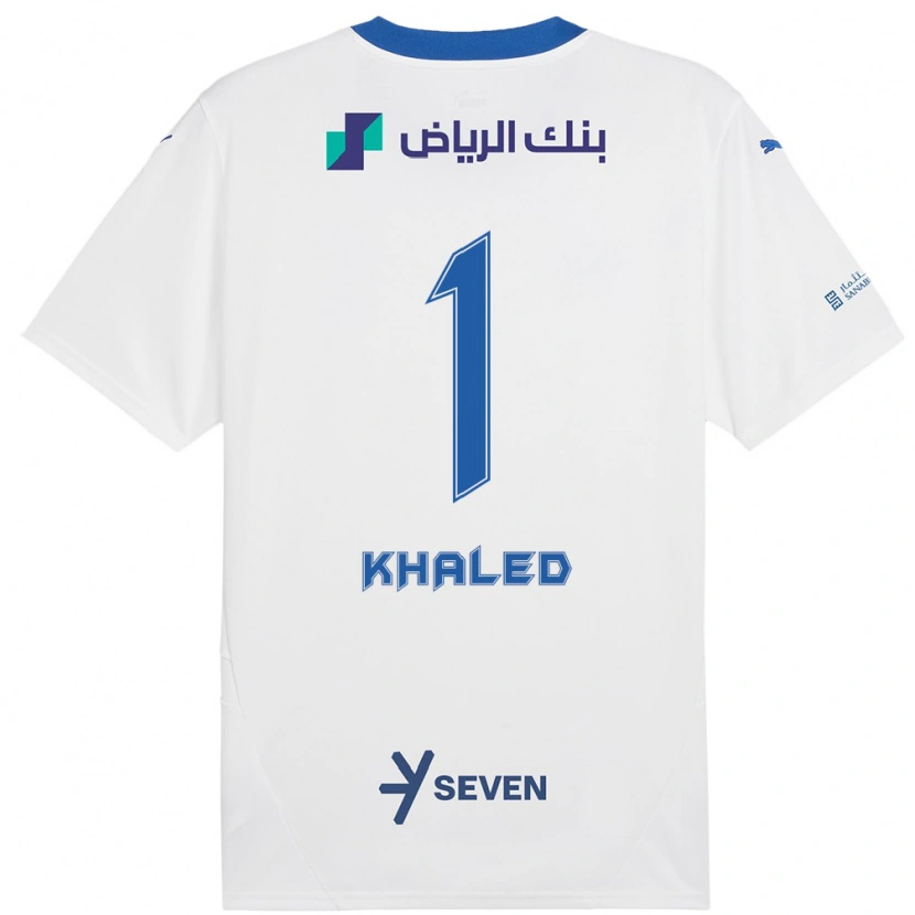 Danxen Niño Camiseta Nawal Khaled #1 Blanco Azul 2ª Equipación 2024/25 La Camisa México
