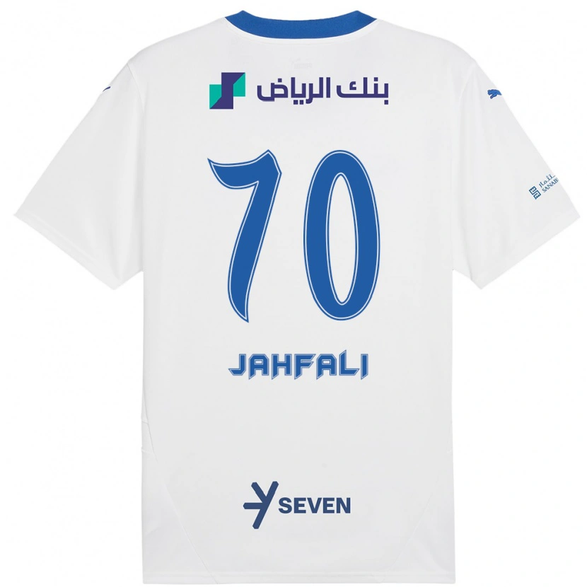 Danxen Niño Camiseta Mohammed Jahfali #70 Blanco Azul 2ª Equipación 2024/25 La Camisa México