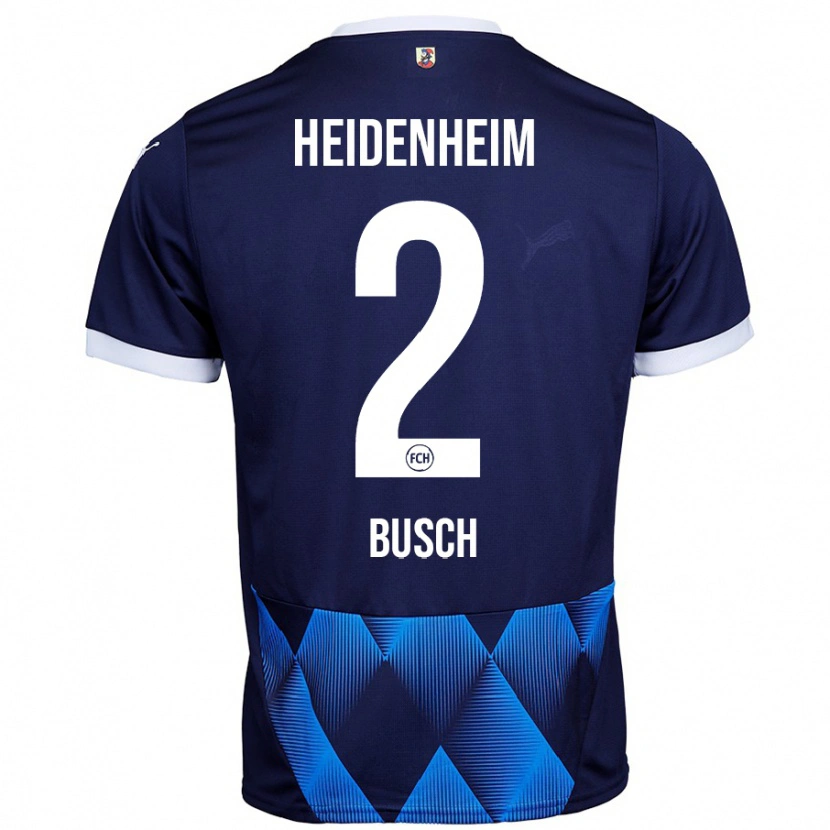 Danxen Niño Camiseta Marnon Busch #2 Azul Marino Oscuro 2ª Equipación 2024/25 La Camisa México