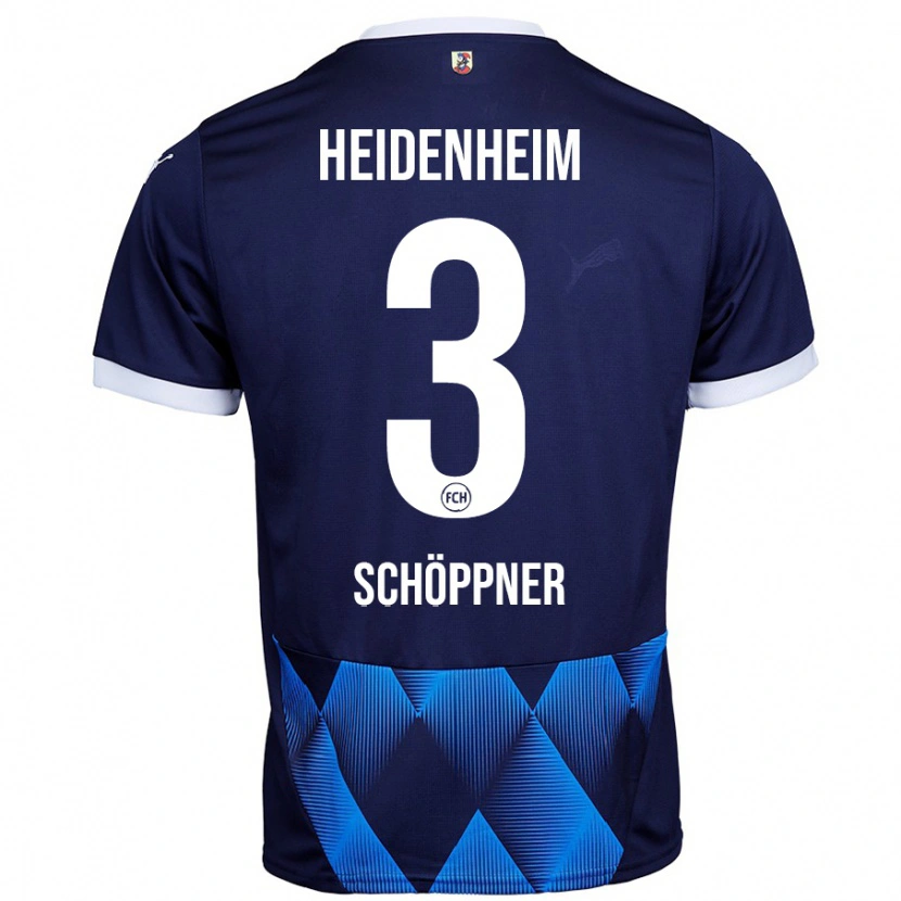 Danxen Niño Camiseta Jan Schöppner #3 Azul Marino Oscuro 2ª Equipación 2024/25 La Camisa México
