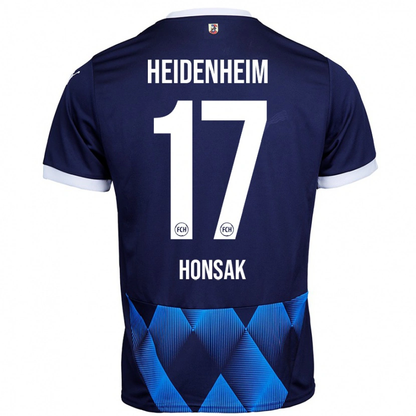 Danxen Niño Camiseta Mathias Honsak #17 Azul Marino Oscuro 2ª Equipación 2024/25 La Camisa México
