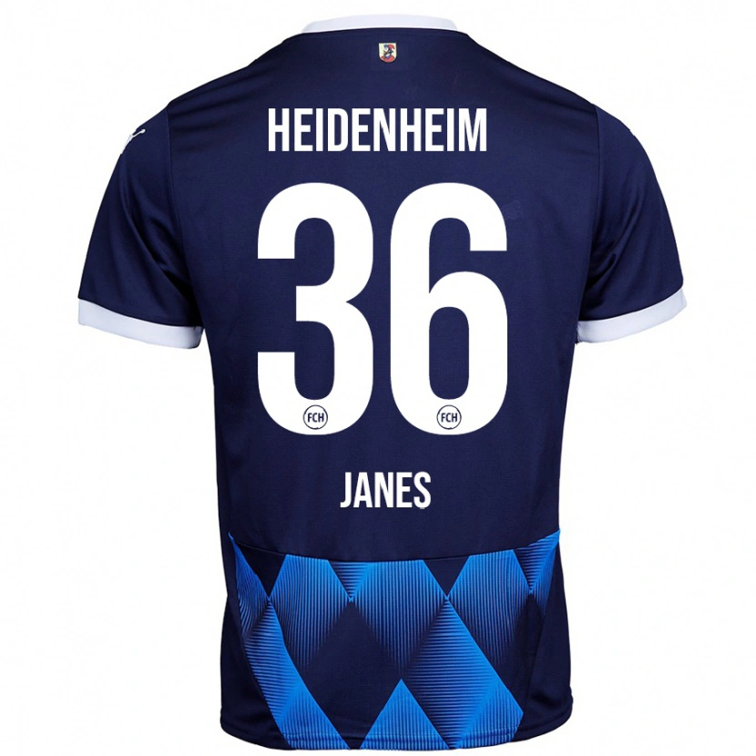Danxen Niño Camiseta Luka Janes #36 Azul Marino Oscuro 2ª Equipación 2024/25 La Camisa México
