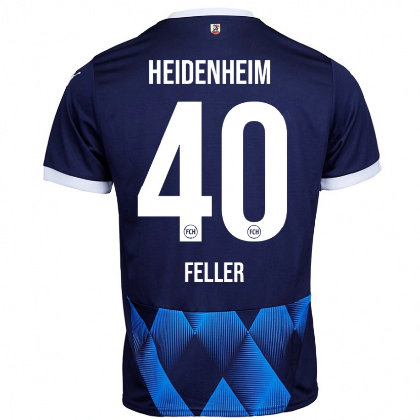 Danxen Niño Camiseta Frank Feller #40 Azul Marino Oscuro 2ª Equipación 2024/25 La Camisa México