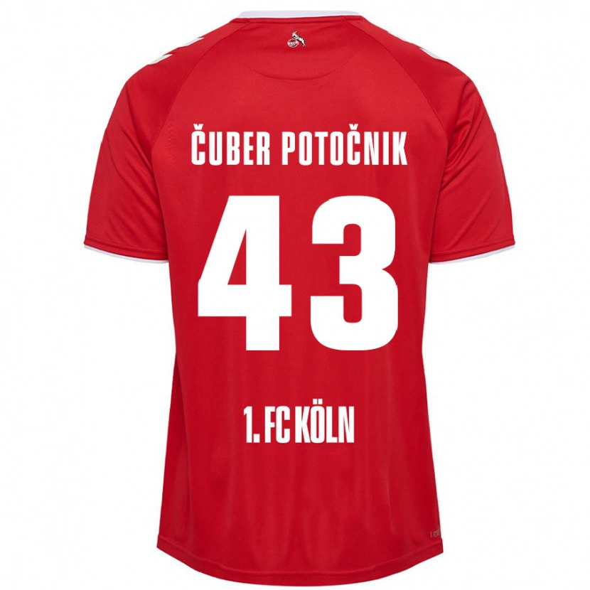 Danxen Niño Camiseta Jaka Cuber Potocnik #43 Rojo Blanco 2ª Equipación 2024/25 La Camisa México