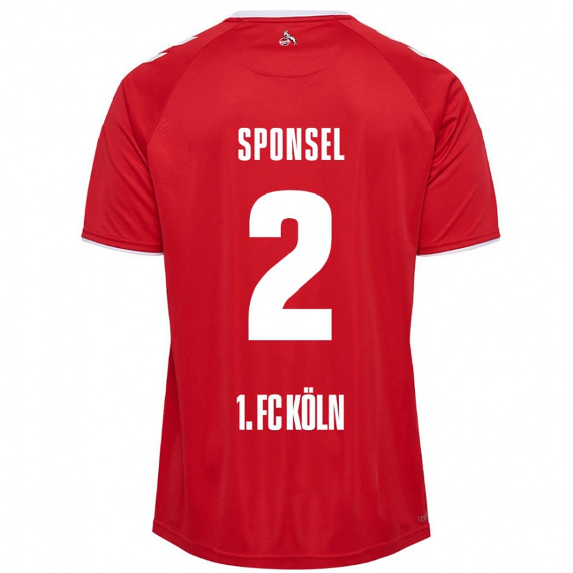Danxen Niño Camiseta Meiko Sponsel #2 Rojo Blanco 2ª Equipación 2024/25 La Camisa México