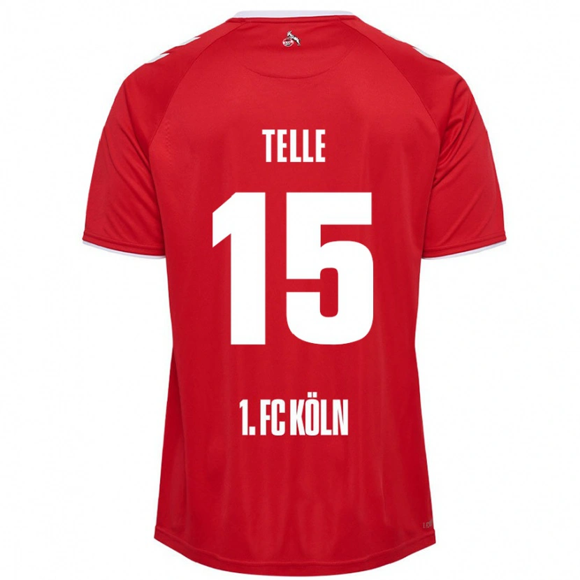 Danxen Niño Camiseta Neo Telle #15 Rojo Blanco 2ª Equipación 2024/25 La Camisa México