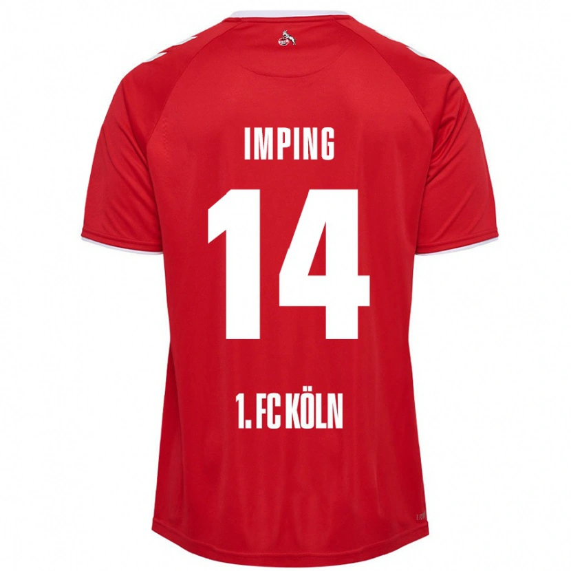 Danxen Niño Camiseta Carlotta Imping #14 Rojo Blanco 2ª Equipación 2024/25 La Camisa México