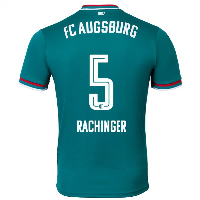 Danxen Niño Camiseta Lorenz Rachinger #5 Verde Oscuro 2ª Equipación 2024/25 La Camisa México