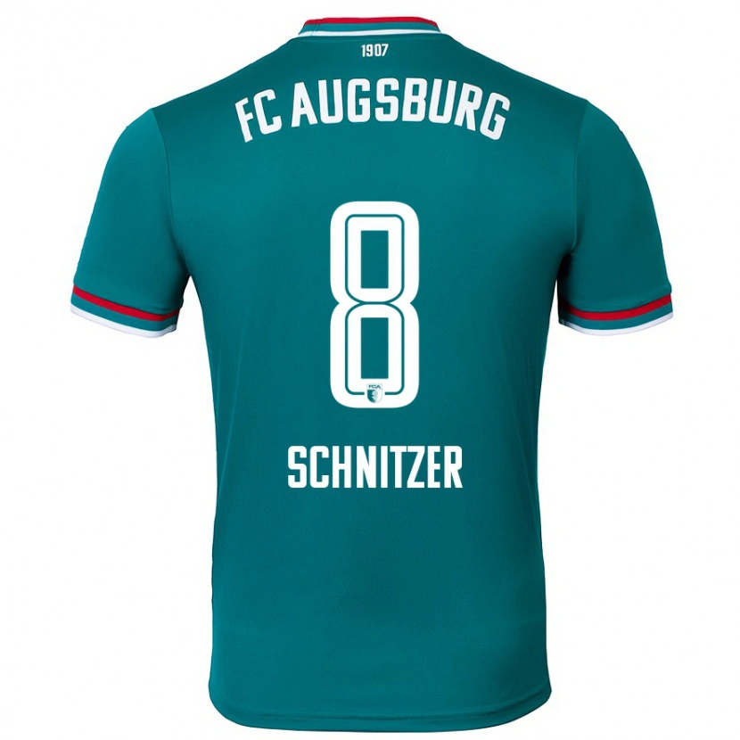 Danxen Niño Camiseta Tim Schnitzer #8 Verde Oscuro 2ª Equipación 2024/25 La Camisa México